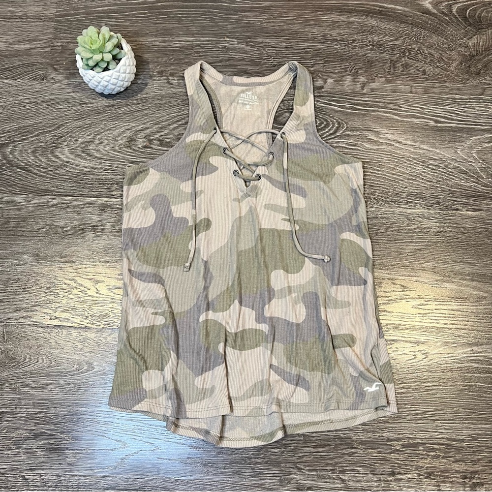 Hollister Women's Camo Tank Top size XS